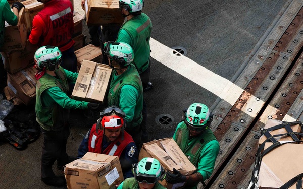 Replenishment-at-Sea Aboard USS Mason (DDG 87)