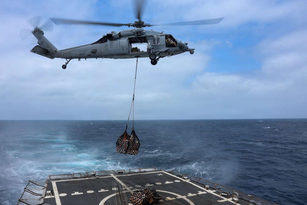 Replenishment-at-Sea Aboard USS Mason (DDG 87)