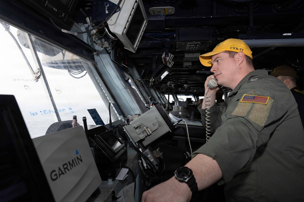 USS George H.W. Bush Conducts Operations