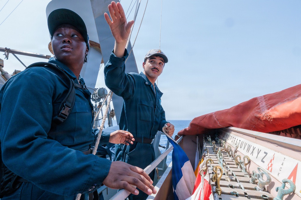 Training aboard USS Gonzalez