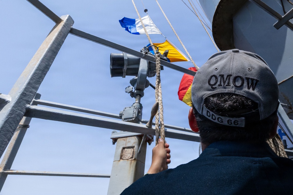 Training aboard USS Gonzalez