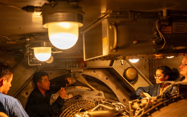 Training aboard USS Gonzalez