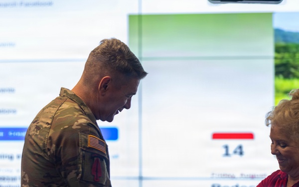 551st Infantry Regiment host a memorial ceremony