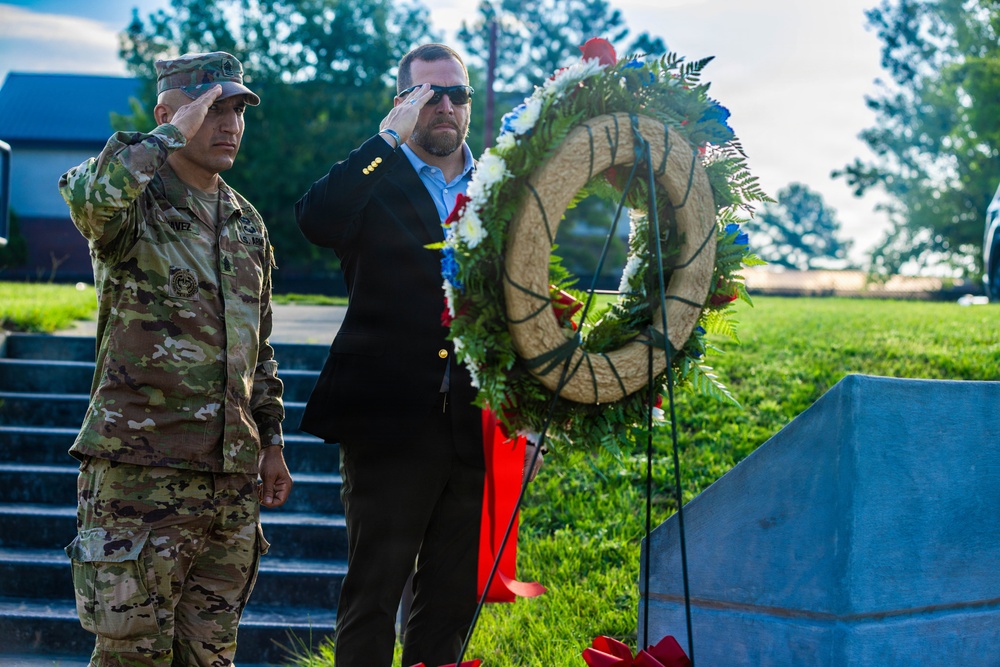 551st Infantry Regiment host a memorial ceremony