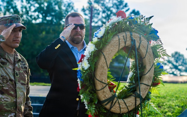551st Infantry Regiment host a memorial ceremony