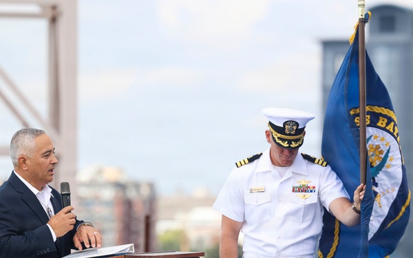 USS Bataan (LHD 5) Raises 81-Year-Old American Flag