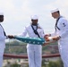 USS Bataan (LHD 5) Raises 81-Year-Old American Flag