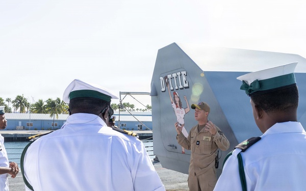 USS Cooperstown Leadership Gives Ship Tour to Royal Bahamas Defence Force
