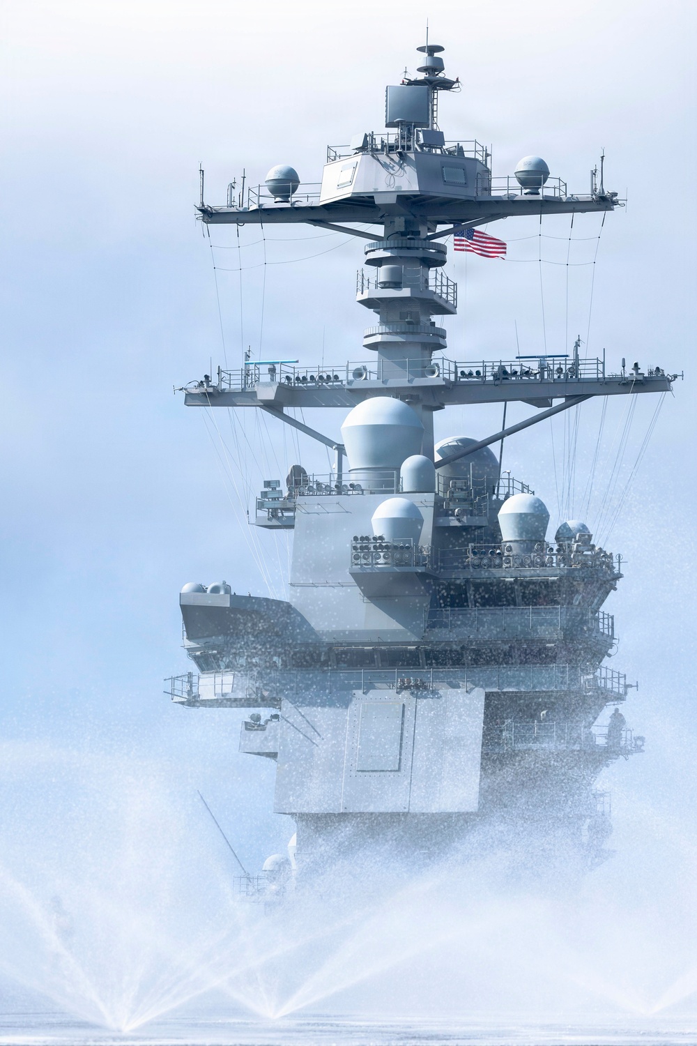 PCU John F. Kennedy  Conducts Countermeasure Wash-Down