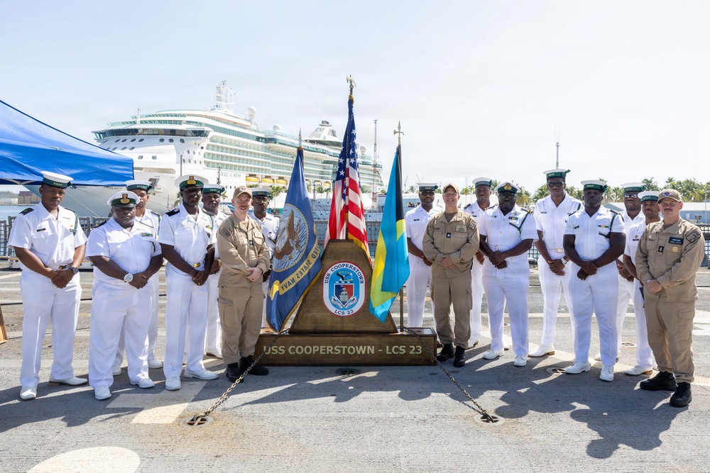 USS Cooperstown Leadership Hosts Royal Bahamas Defence Force