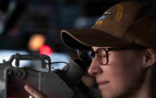 PCU John F. Kennedy  Conducts High-Speed Turns Duing Acceptance Trials