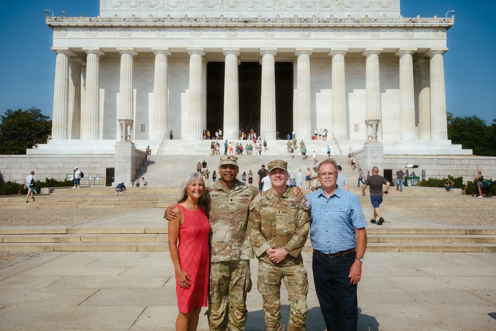 JTF-DC Montana Guardsmen Promoted at Lincoln Memorial