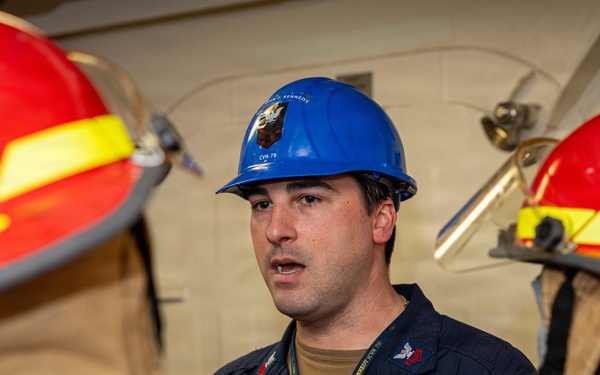 PCU John F. Kennedy Conduct In-port Emergency Team Drill