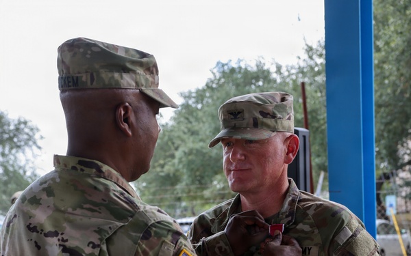 Col. Christopher Winnek is awarded Legion of Merit Medal