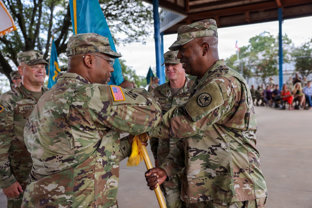 Passing of Guidon during 71st TIOG Change of Command