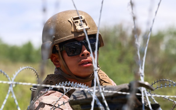 JTF-SB Marines Construct Secondary Expeditionary Barrier in Nogales