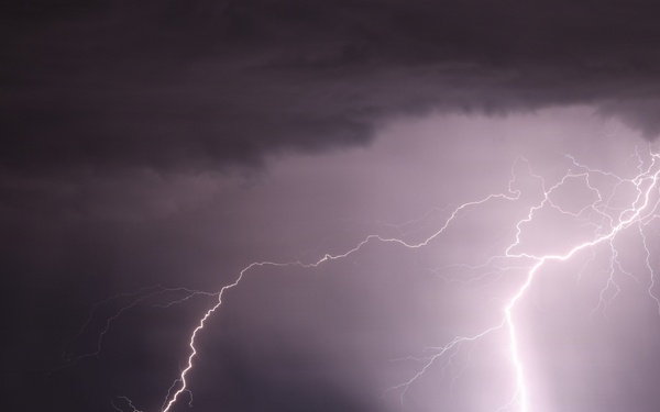 Lightning Strikes Spring Mountain National Recreation Area