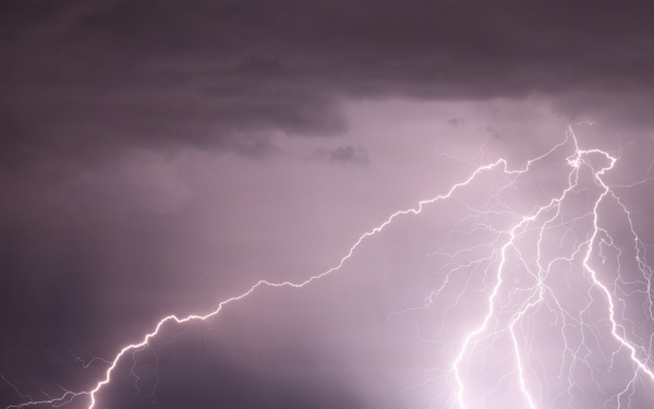 Lightning Strikes Spring Mountain National Recreation Area