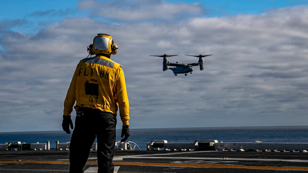 USS Makin Island Conducts Flight Operations