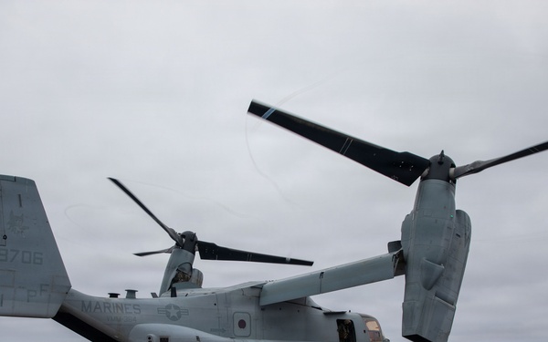 USS Makin Island Conducts VM-22 Flight Operations