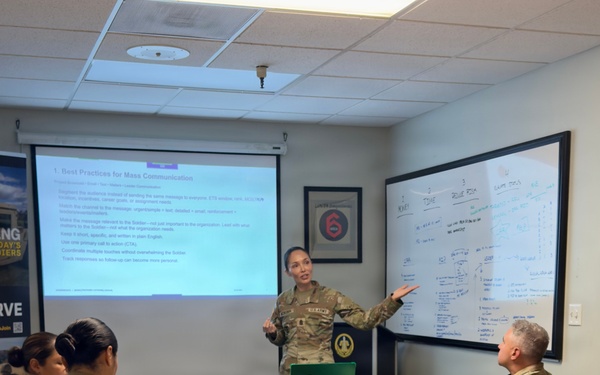 201st TPASE CSM Leads Strategic Communication NCOPD for Army Reserve Career Counselors