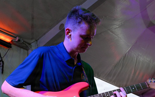 Pacific Partnership Band performs at Timor Plaza Night Market in Dili, Timor-Leste