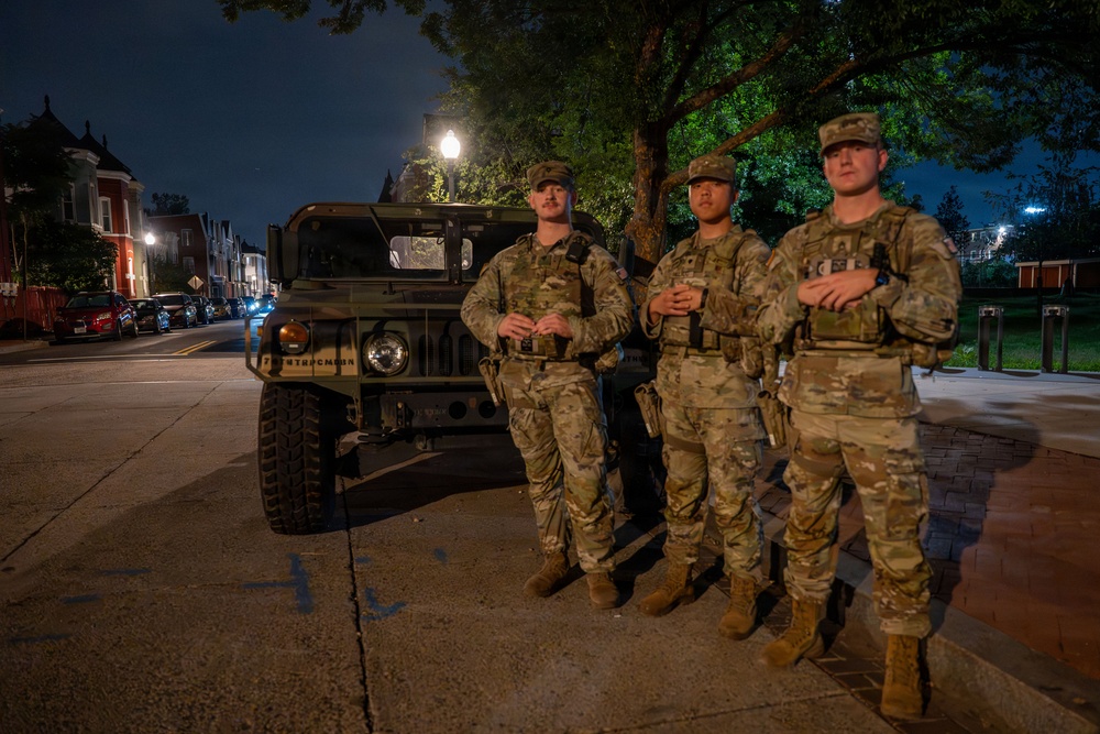 JTF-DC National Guardsmen patrol near LeDroit Park
