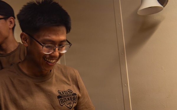 USS Boxer Celebrate August Birthdays for Sailors, Marines