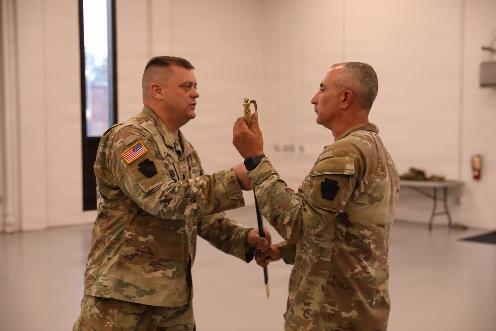 Change of command and responsibility