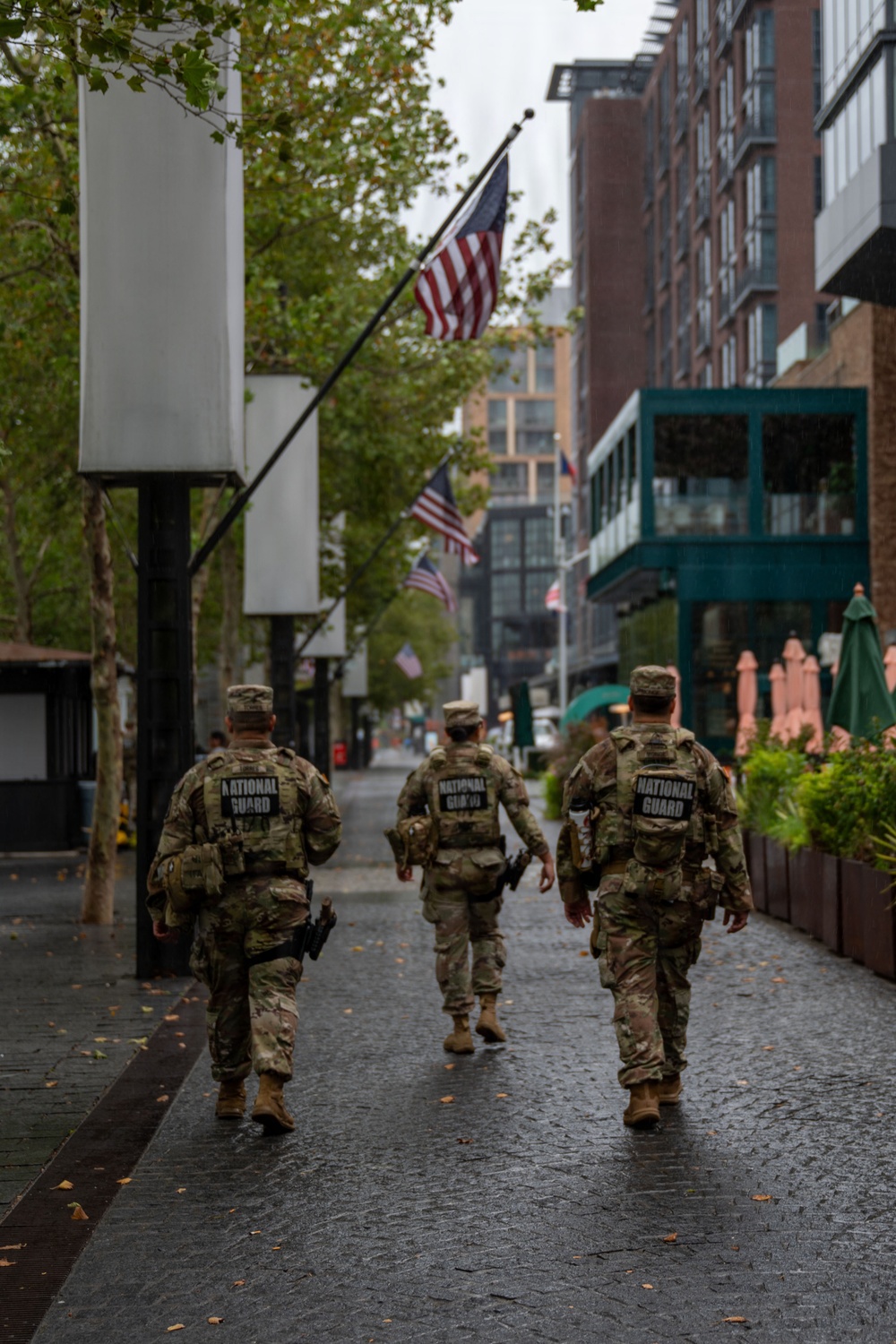 JTF-DC Puerto Rico National Guardsmen Patrol The Wharf