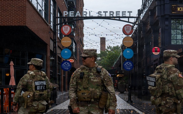 JTF-DC Puerto Rico National Guardsmen Patrol The Wharf