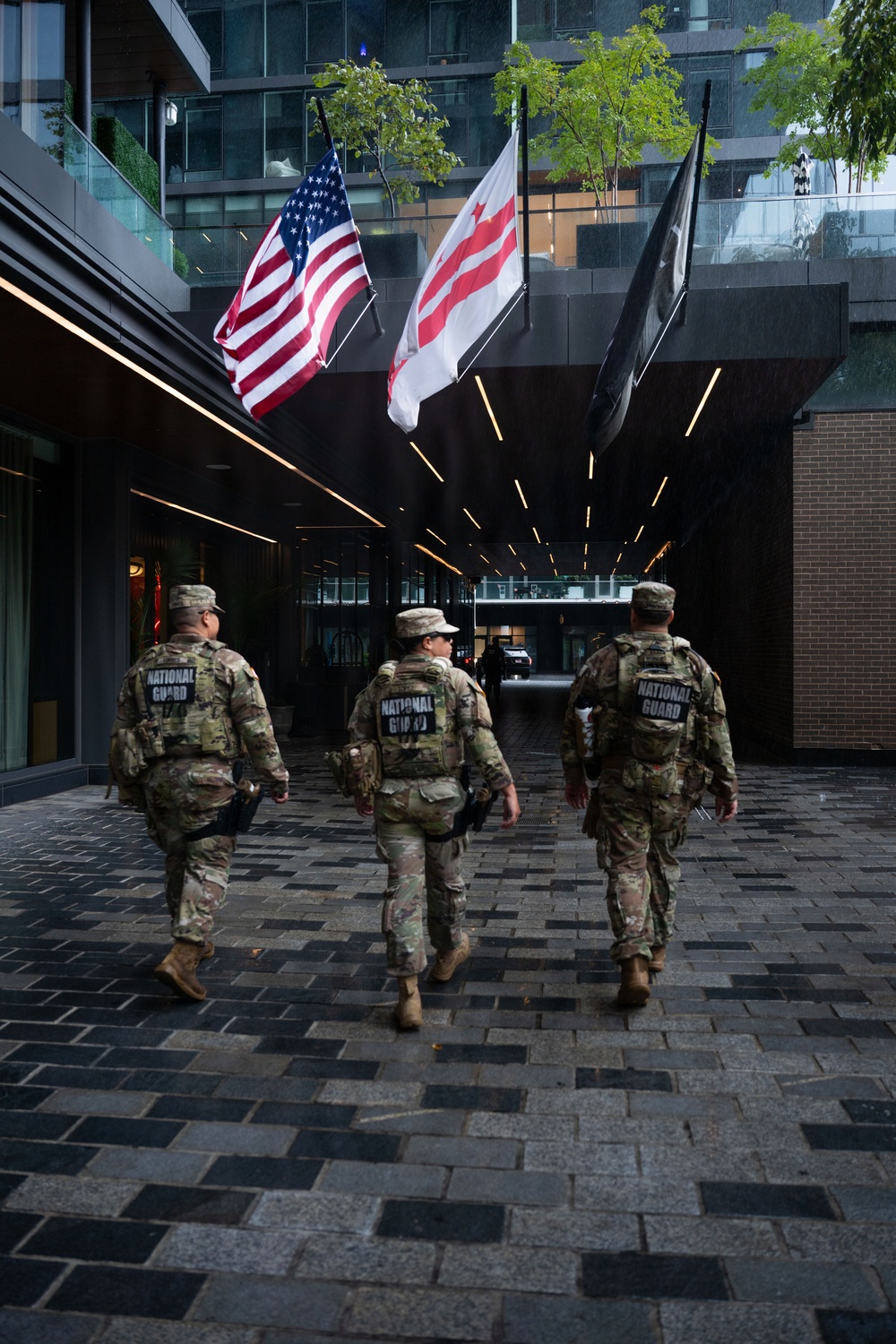 JTF-DC Puerto Rico National Guardsmen Patrol The Wharf
