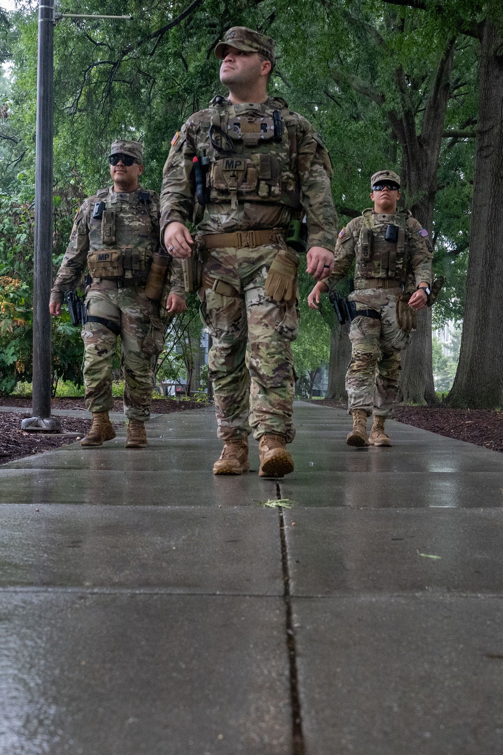 JTF-DC Puerto Rico National Guardsmen Patrol The Wharf