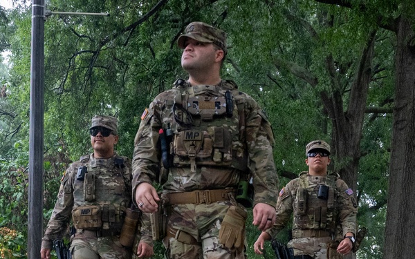 JTF-DC Puerto Rico National Guardsmen Patrol The Wharf