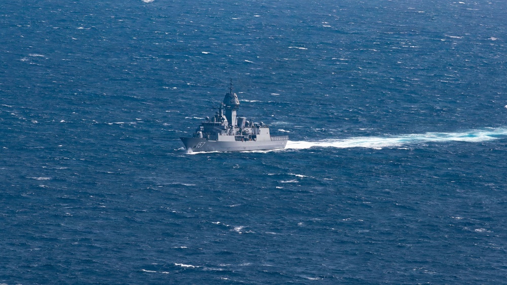 USS George Washington Operates in the South China Sea with the HMAS Perth