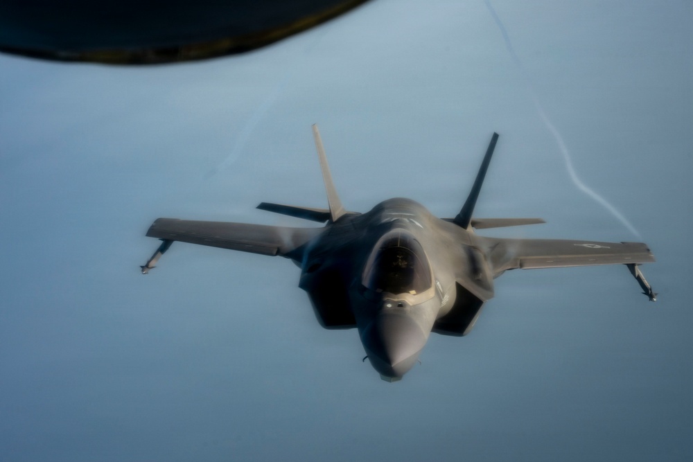 KC-135 Refuels F-35As in the CENTCOM AOR