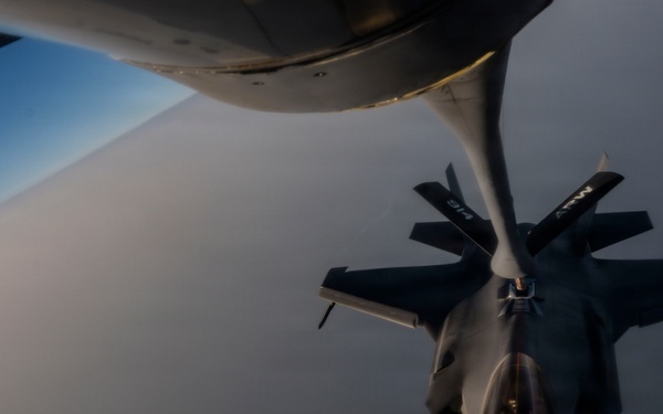 KC-135 Refuels F-35As in the CENTCOM AOR