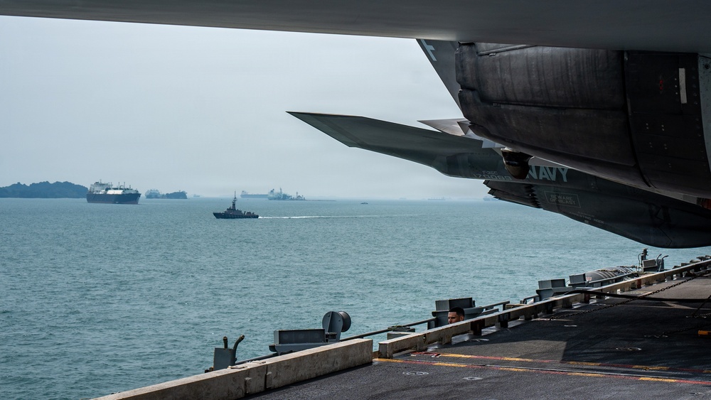 USS George Washington Transits Singapore Strait