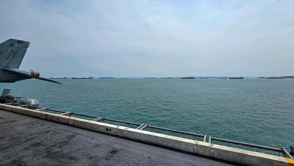 USS George Washington Transits Singapore Strait
