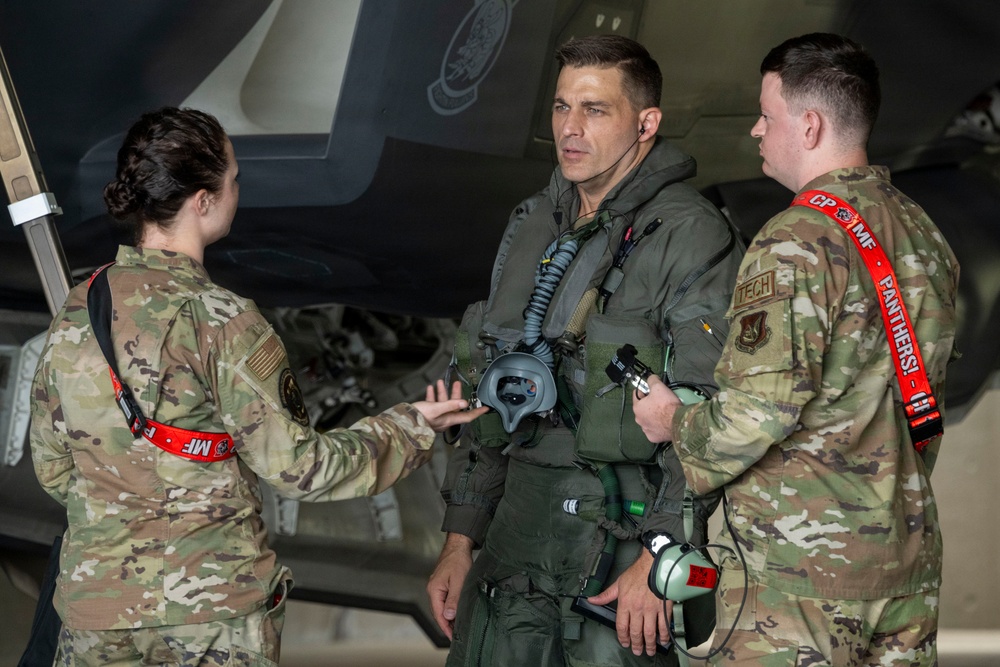 35th Fighter Wing commander flies F-35A Lightning II