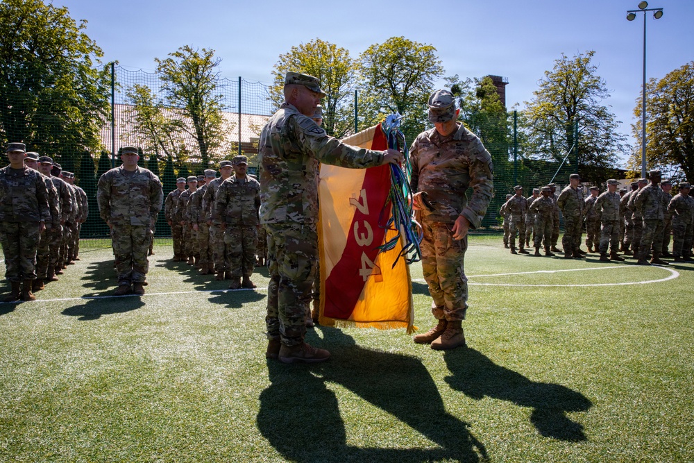 V Corps oversees transfer of authority for 510th Regional Support Group and 734th Regional Support Group in Poland
