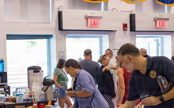Rota Middle High School staff participate in back to school breakfast