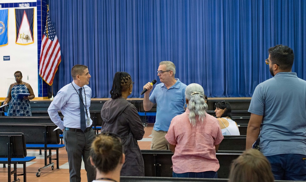 Rota Middle High School staff participate in back to school breakfast