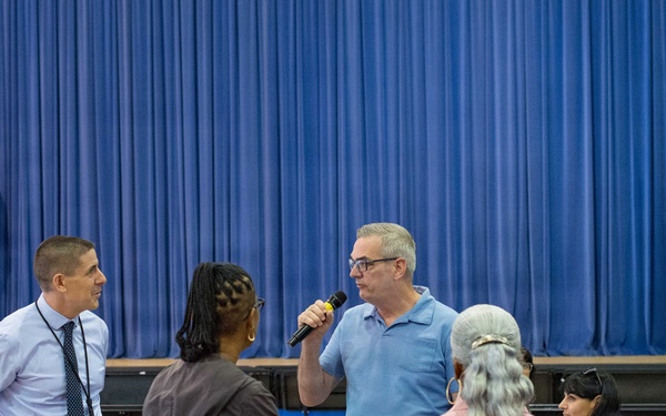 Rota Middle High School staff participate in back to school breakfast