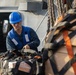 USS Mustin conducts a replenishment-at-sea with USNS Wally Schirra