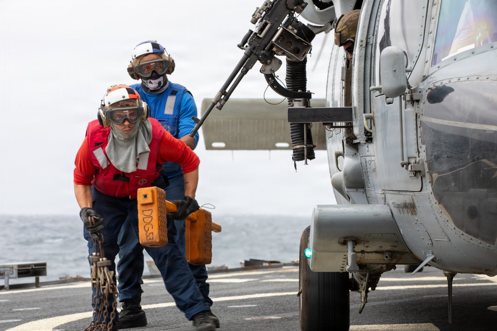 John Paul Jones Conducts Flight Operations