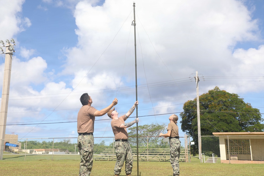 30th NCR set up antennas in preparation for VS26