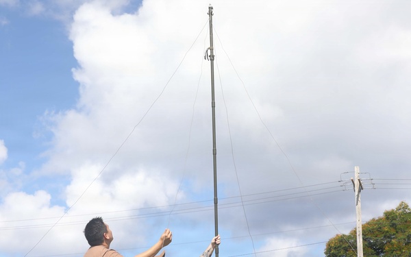 30th NCR set up antennas in preparation for VS26