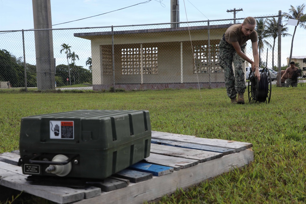 30th NCR set up antennas in preparation for VS26