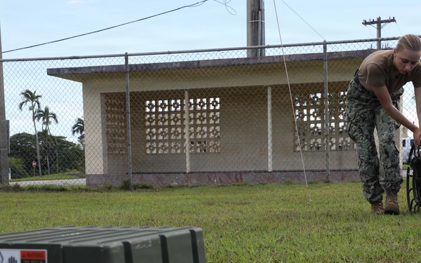 30th NCR set up antennas in preparation for VS26